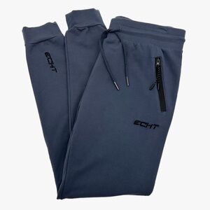 ECHT Women's Blue Joggers with Zipper Detail Size Medium